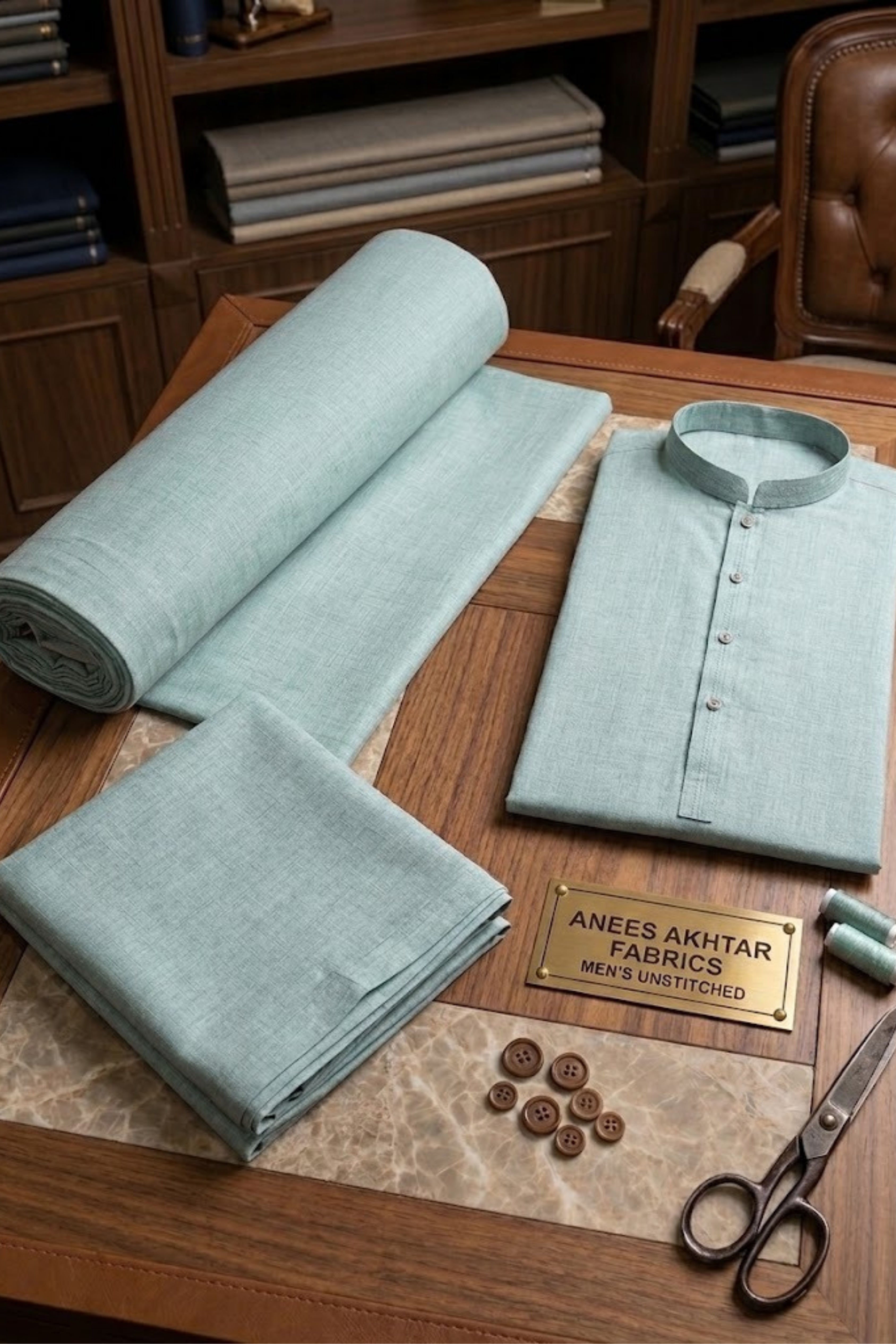 Majestic Wash & Wear Suit-PASTEL-BLUE-MW007