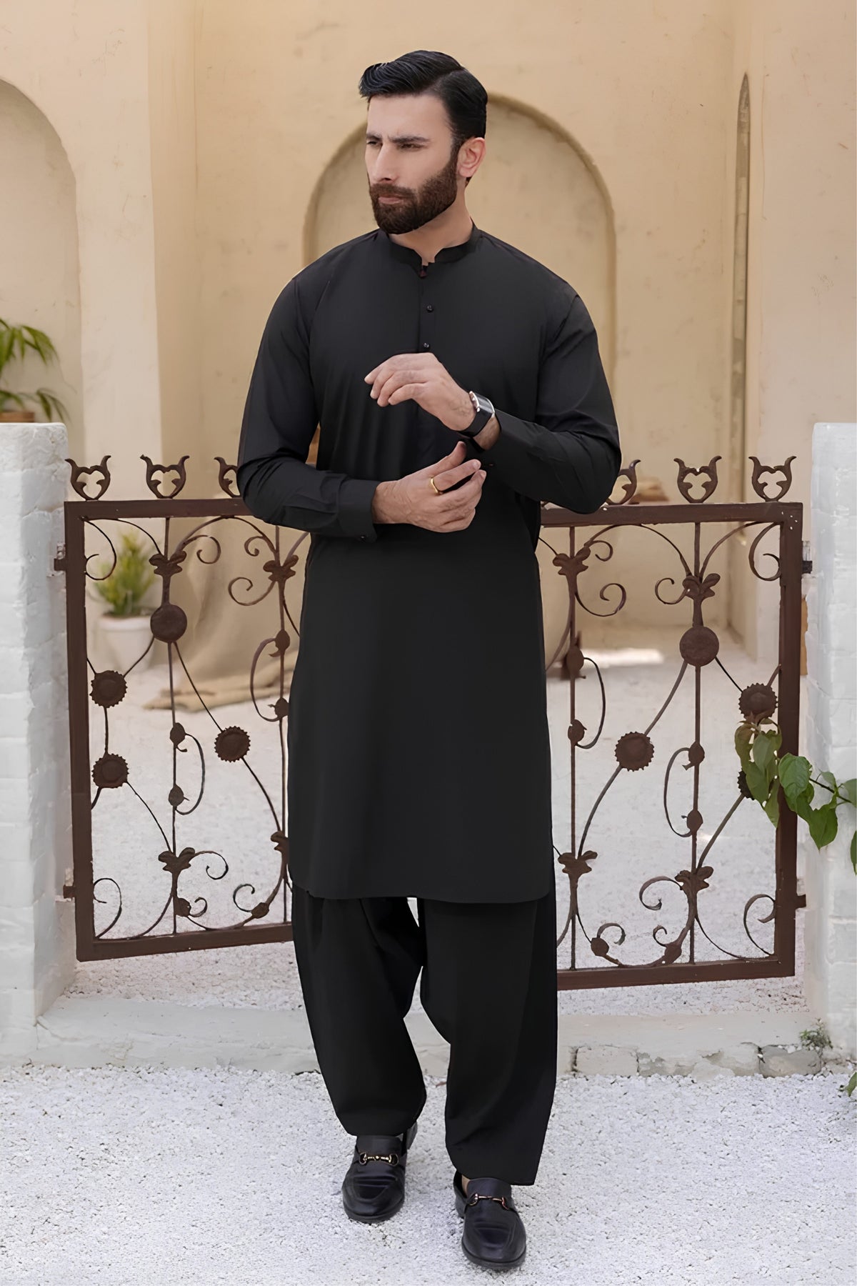 Shahenshah Cotton-JET-BLACK-PC007