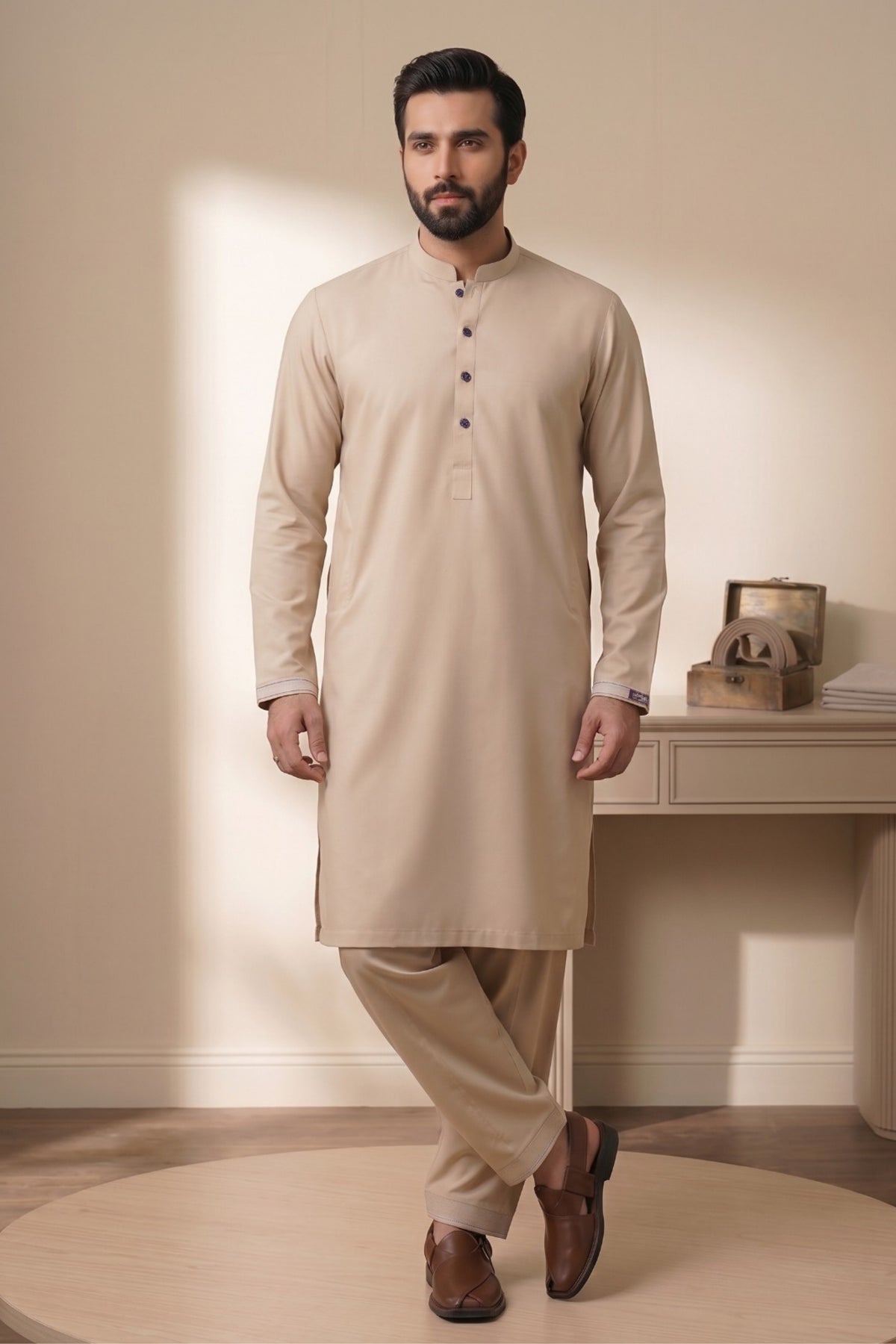 Shahenshah Cotton-BEIGE-PC008