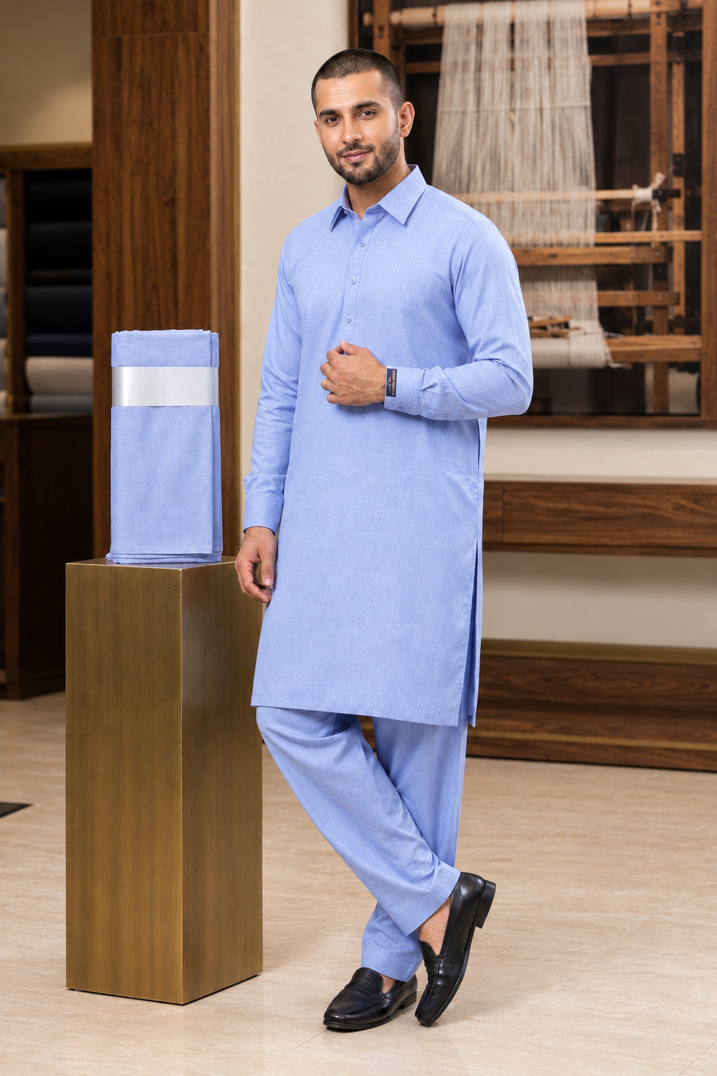 Majestic Wash & Wear Suit-SKY-MW003